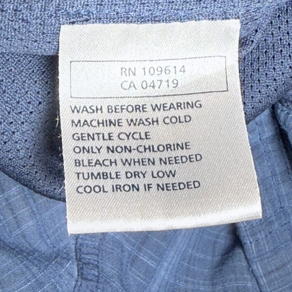 5.11 Tactical Blue Conceal Carry‎ Short Sleeve Button Shirt Mens XL Textured - Picture 7 of 9